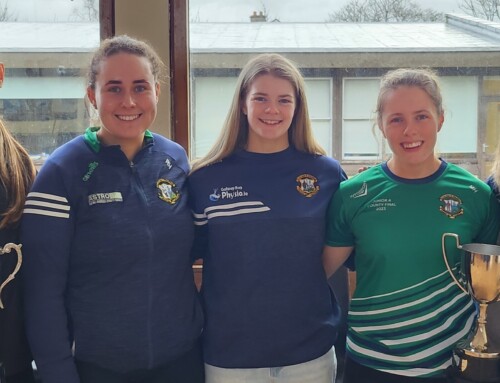 Mellows Camogie players visit the school